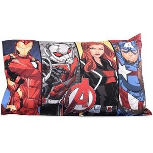 Marvel Avengers Pillowcase - Red, Black, Blue 2pc Set